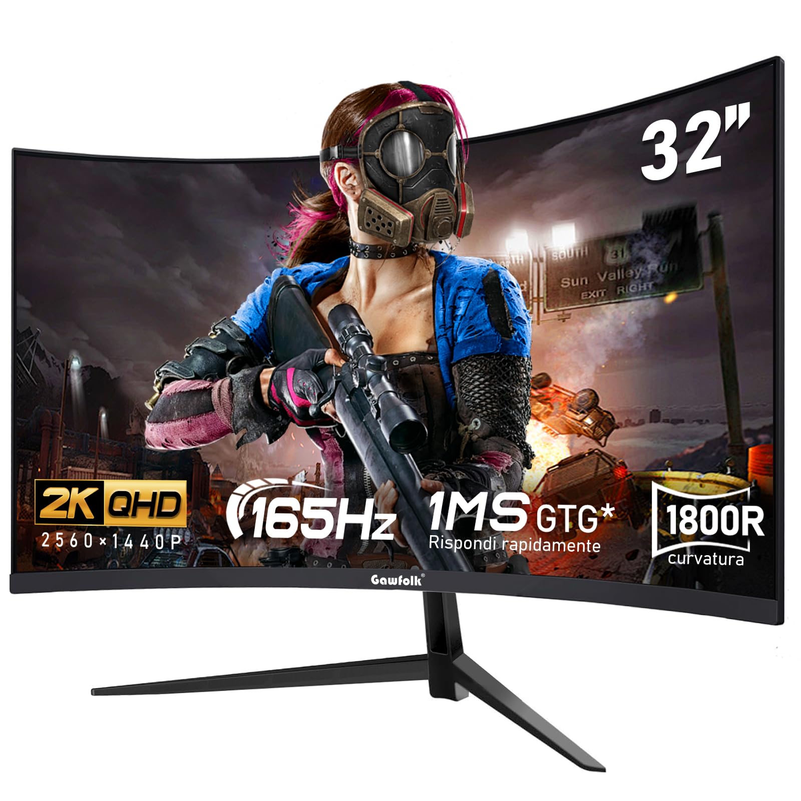 Crua 24 Curved Gaming Monitor